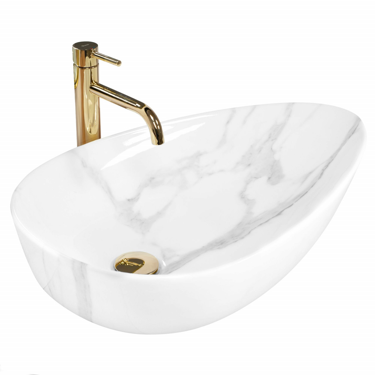 Poze Lavoar Greta Bianco Shiny L65,5 cm