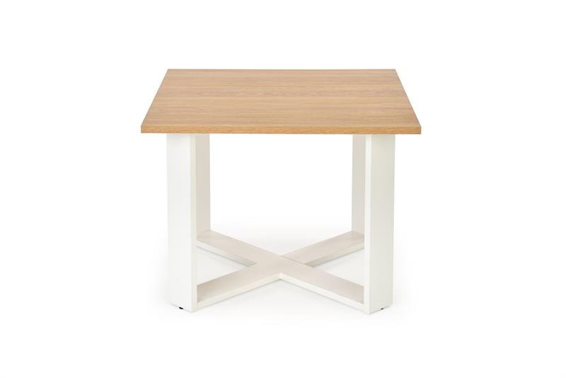 Poze Masa de cafea Cross stejar auriu/alb – H50 cm
