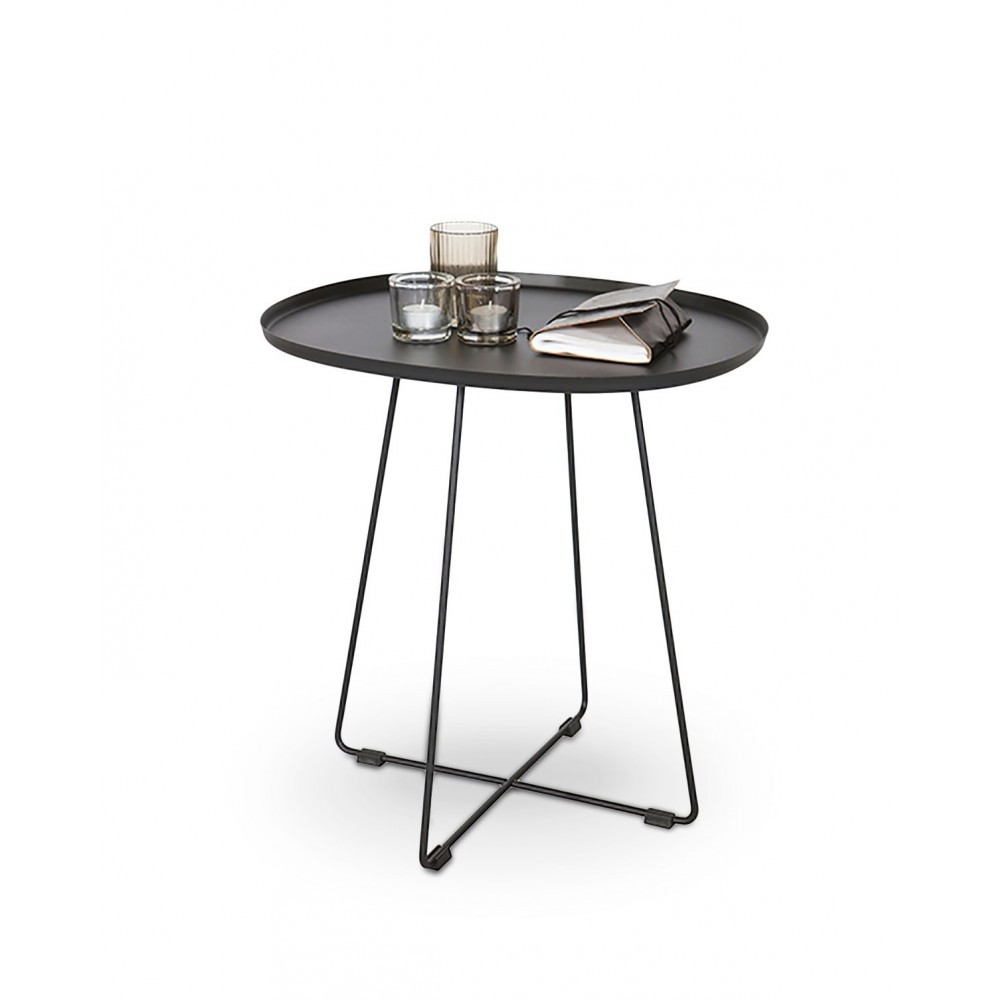 Poze Masa de cafea metalica Tina negru - L 50 x l 42 x h 51 cm