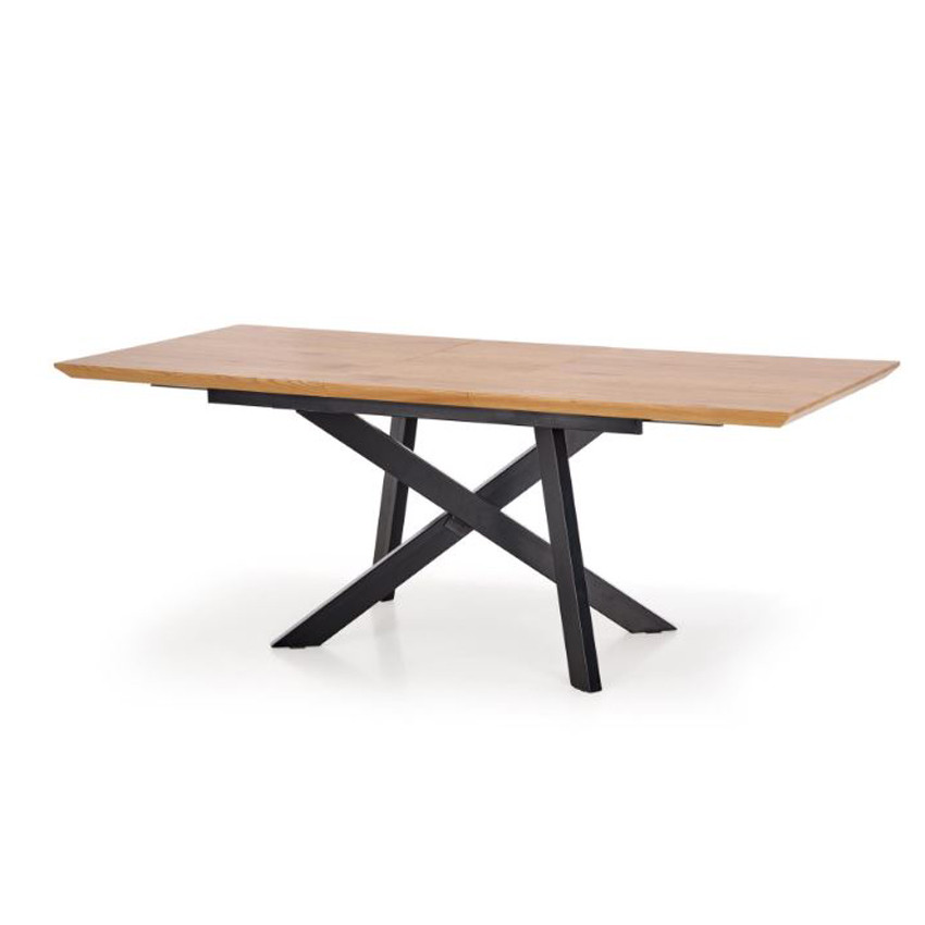 Poze Masa extensibila MDF + metal Capital - L 160-200 x l 90 x h 76 cm