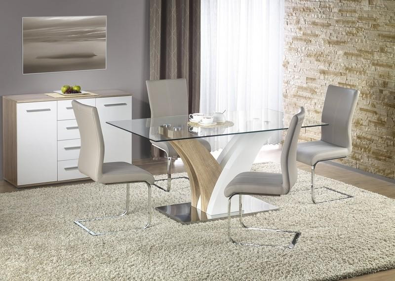 Poze Masa MDF + sticla Vilmer - L 160 x l 90 x h 76 cm