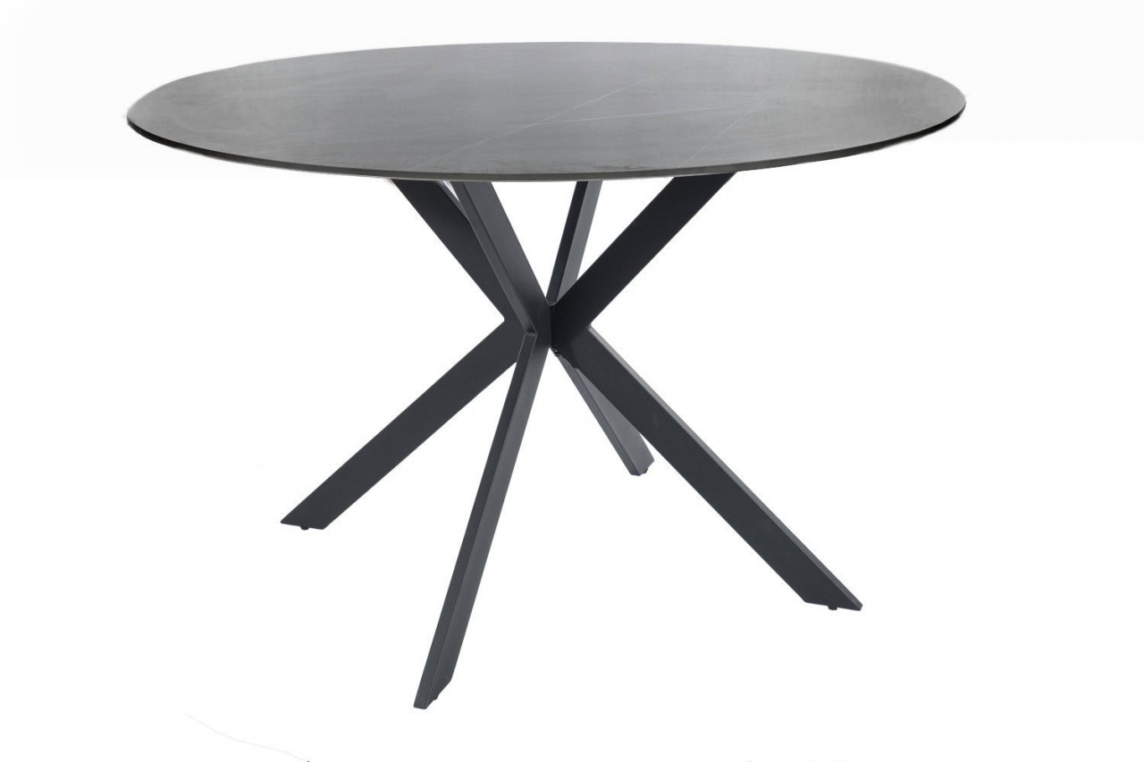 Poze Masa rotunda Talia gri/negru – d120 x h76 cm
