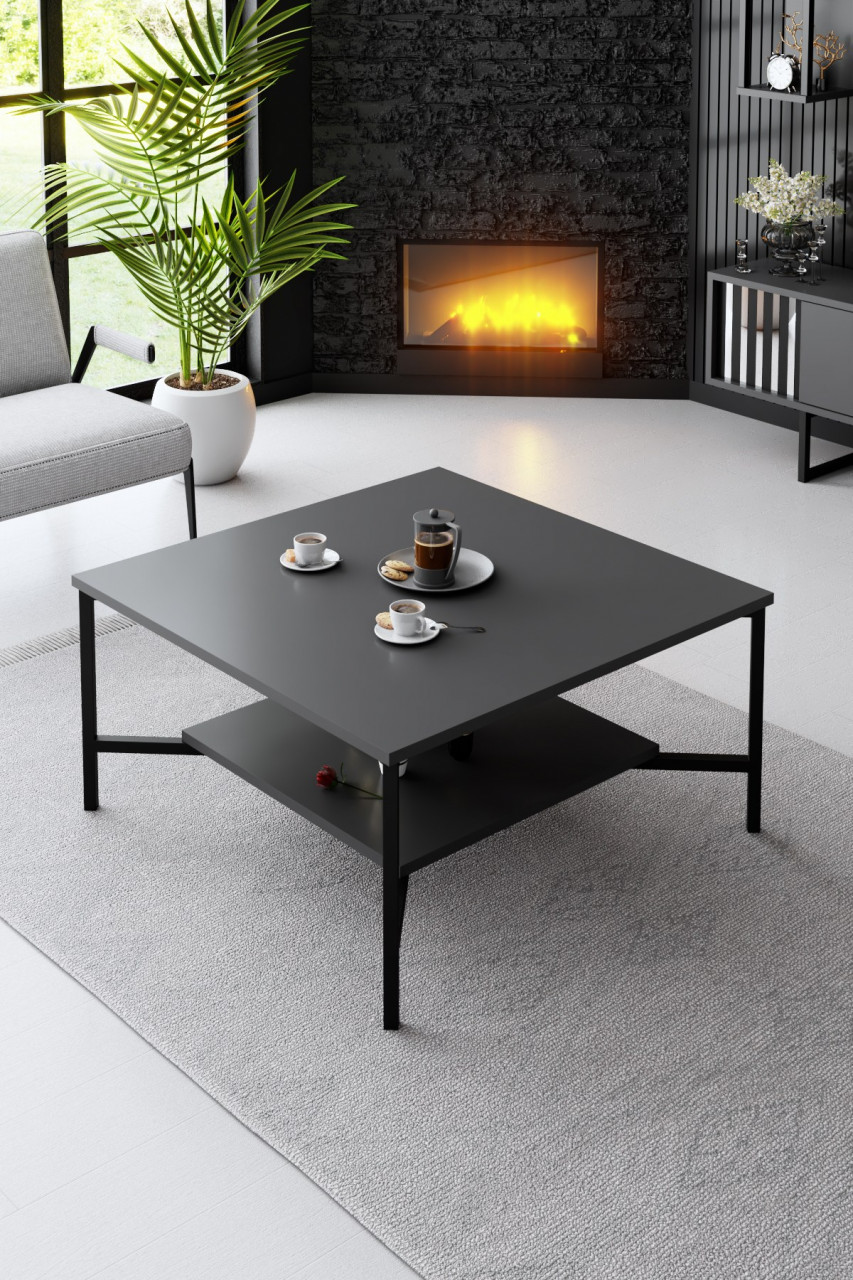 Poze Masuta de cafea Black Line antracit / negru