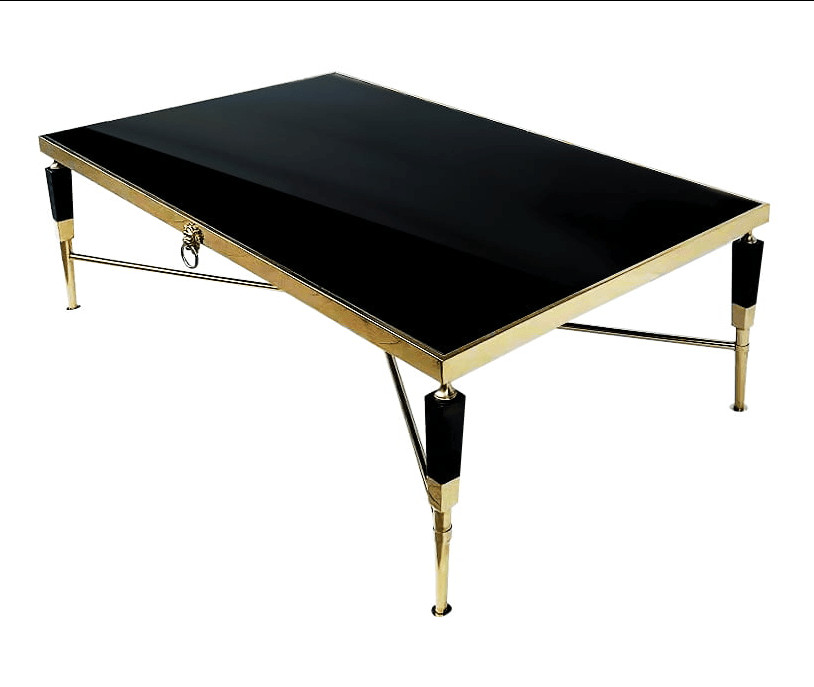 Poze Masuta de cafea Monaco negru/gold – H45 cm