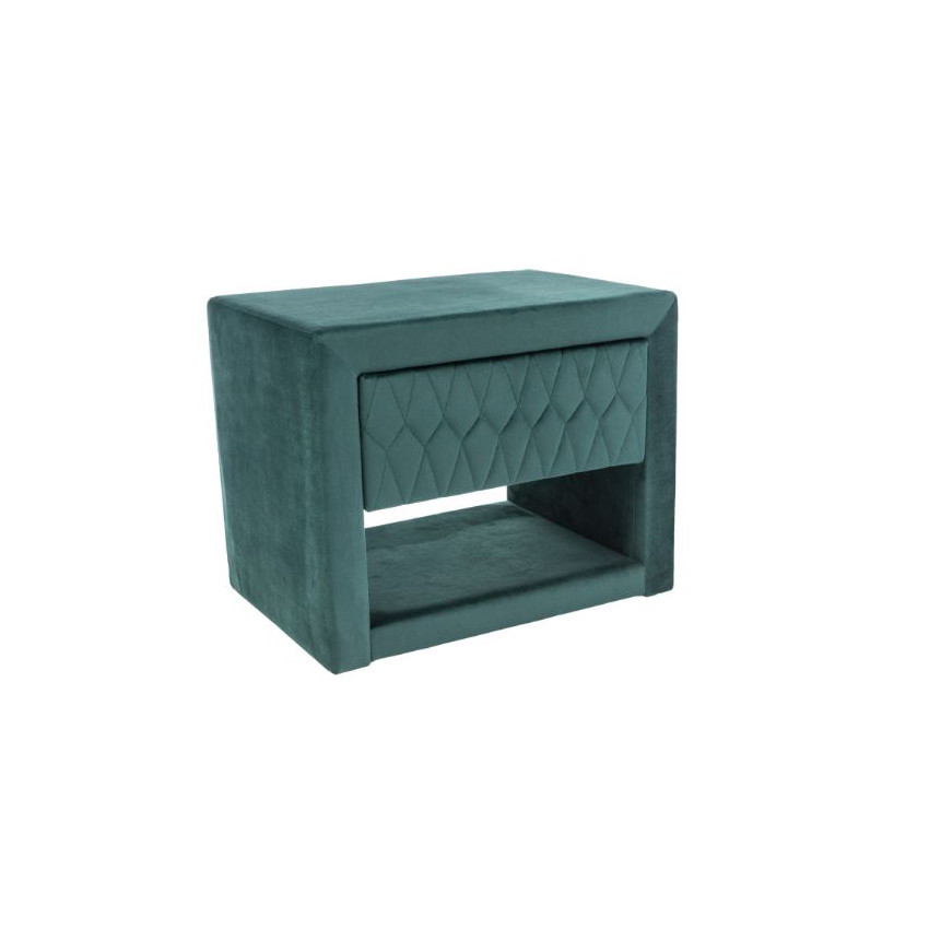 Noptiera catifea azurro verde - l 50 x l 35 x h 40 cm