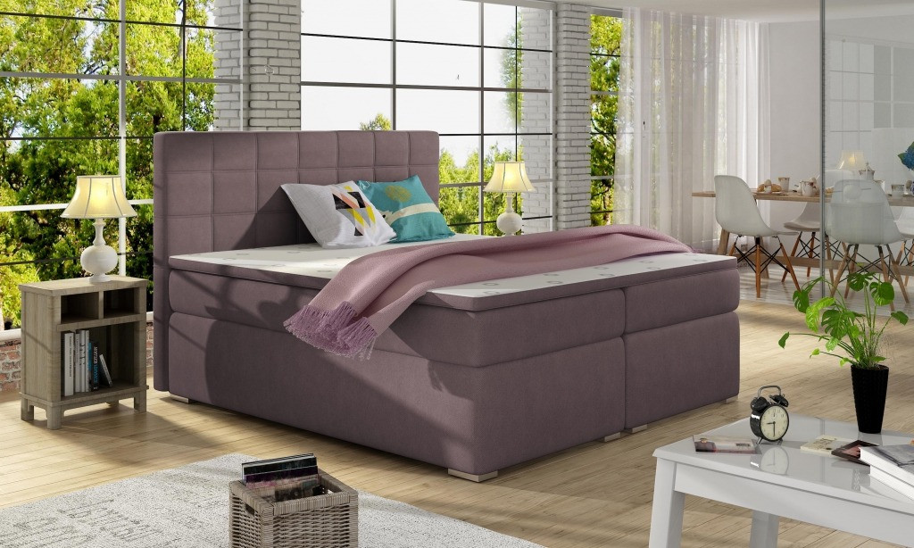 Poze Pat tapitat Alice – 140/200, L205 x l140 x h117cm