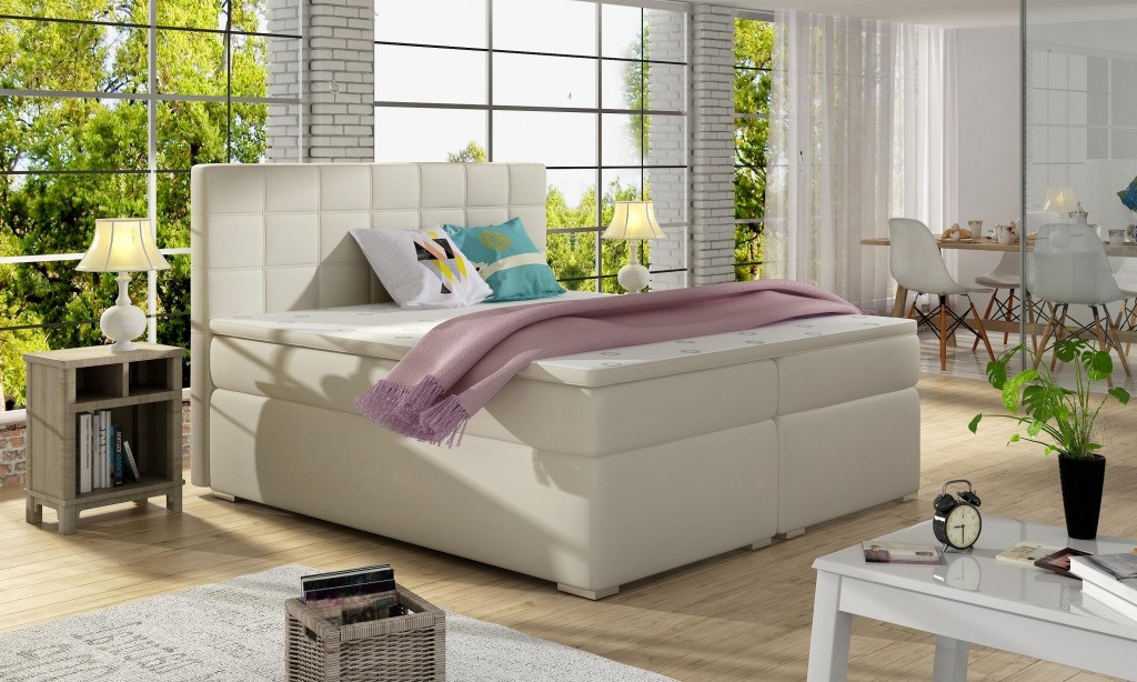 Poze Pat tapitat Alice – 140/200, L205 x l140 x h117cm