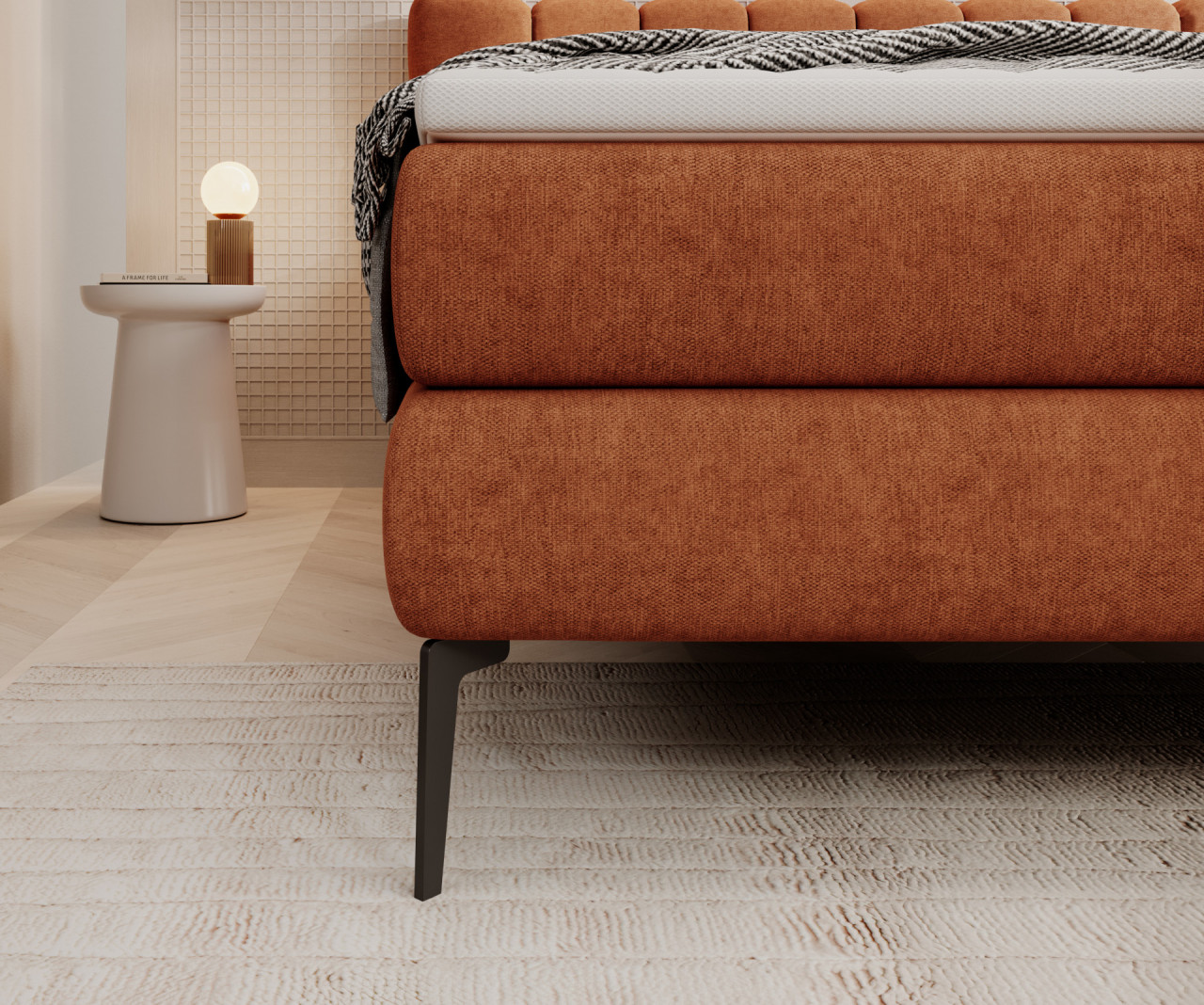 Poze Pat tapitat boxspring Bari 180x200 cm