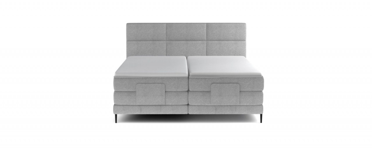 Poze Pat tapitat boxspring Carlo 140x200 cm