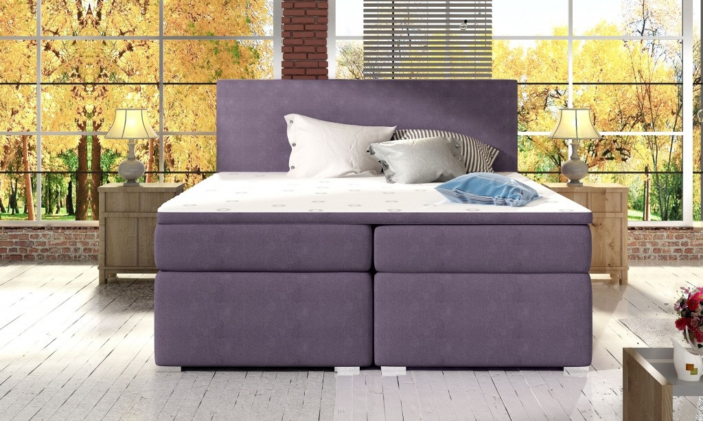 Poze Pat tapitat boxspring Divalo – 160/200 cm