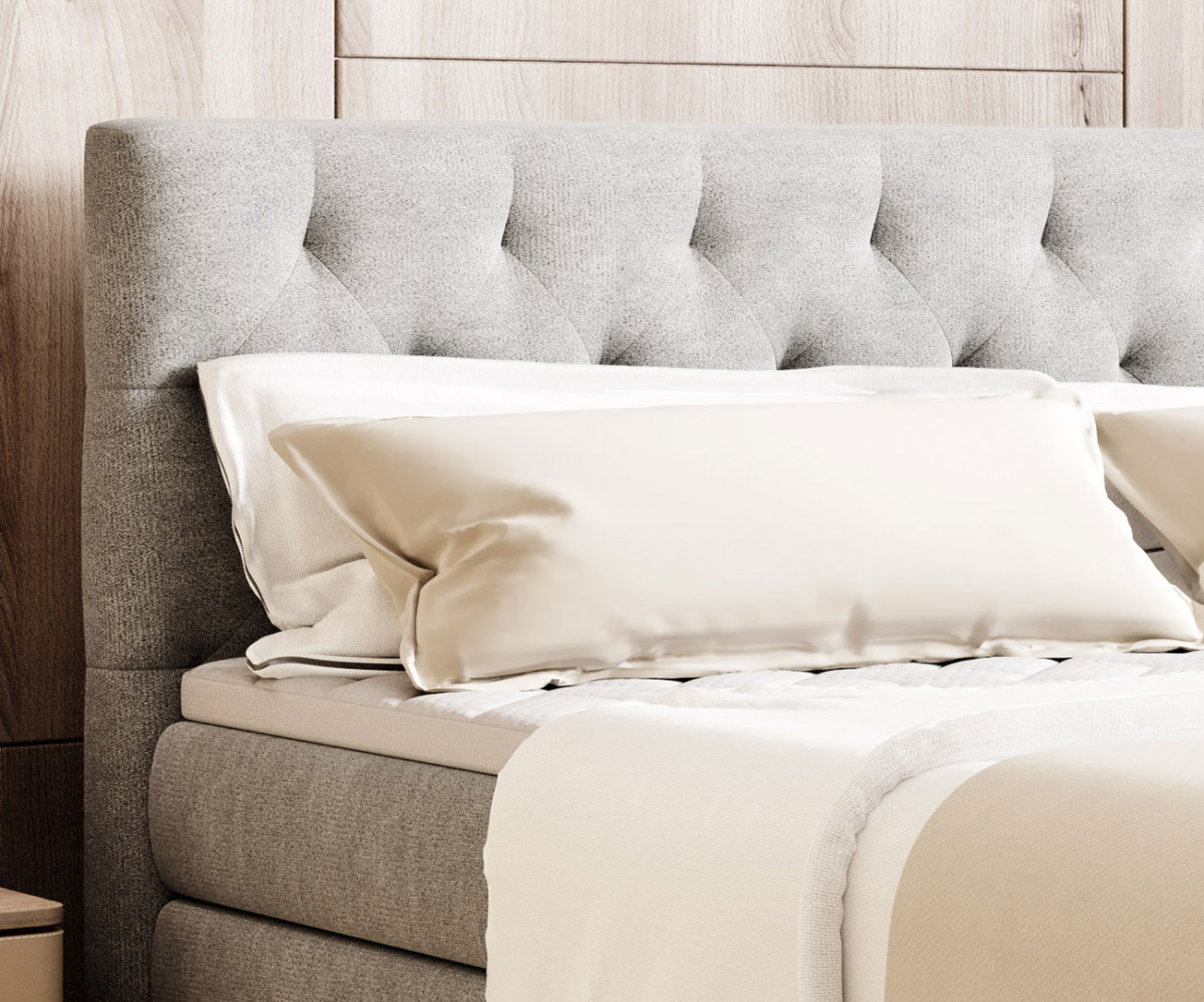 Poze Pat tapitat boxspring Godin 180x200 cm