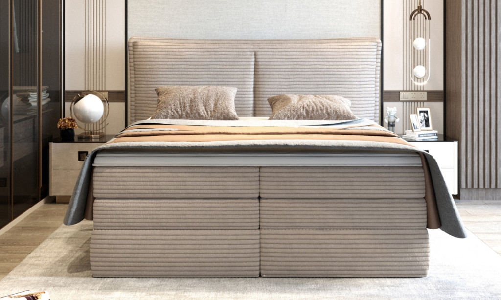 Poze Pat tapitat boxspring Madden 180x200 cm