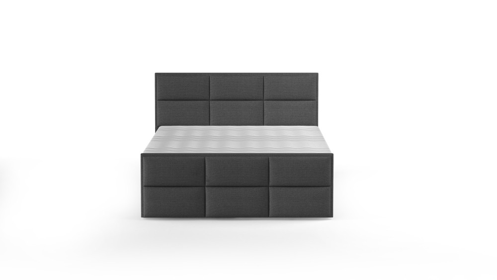Poze Pat tapitat boxspring Melva 180x200 cm