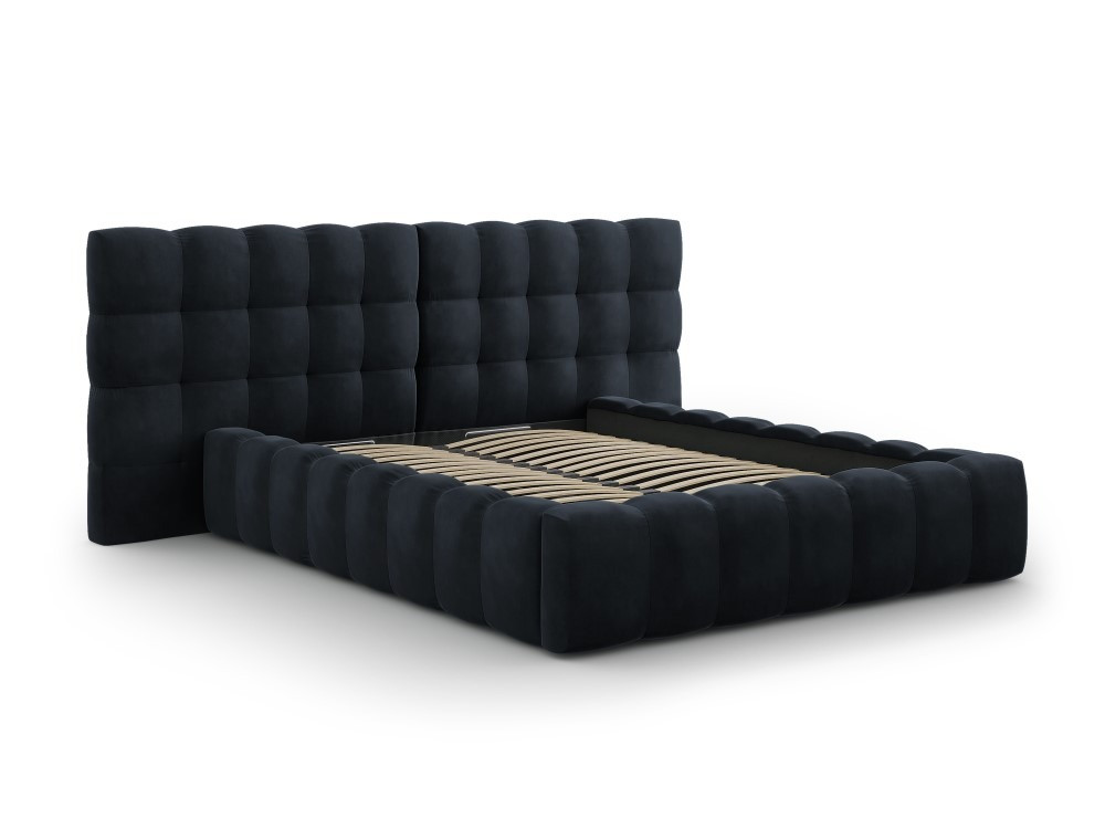 Poze Pat tapitat catifea Bali T – 140×200 cm