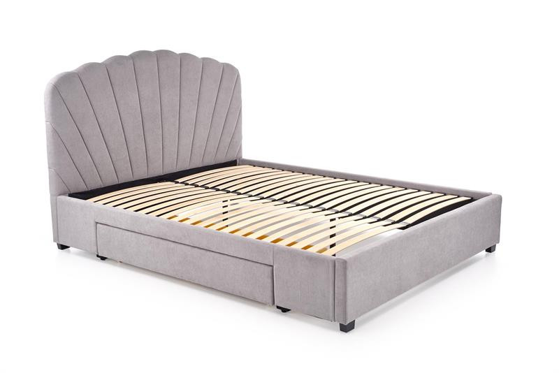 Poze Pat tapitat Gabriella Gri – 160×200 cm