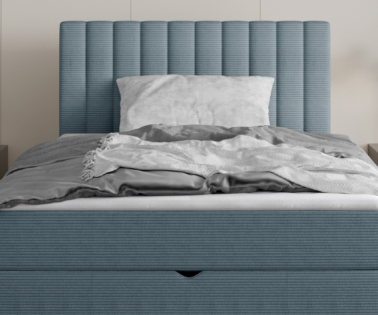 Poze Pat tapitat Nepo 100x200 cm