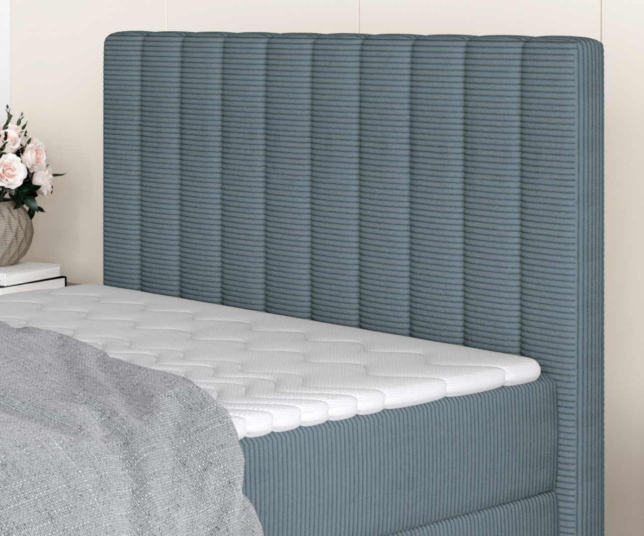 Poze Pat tapitat Nepo 120x200 cm