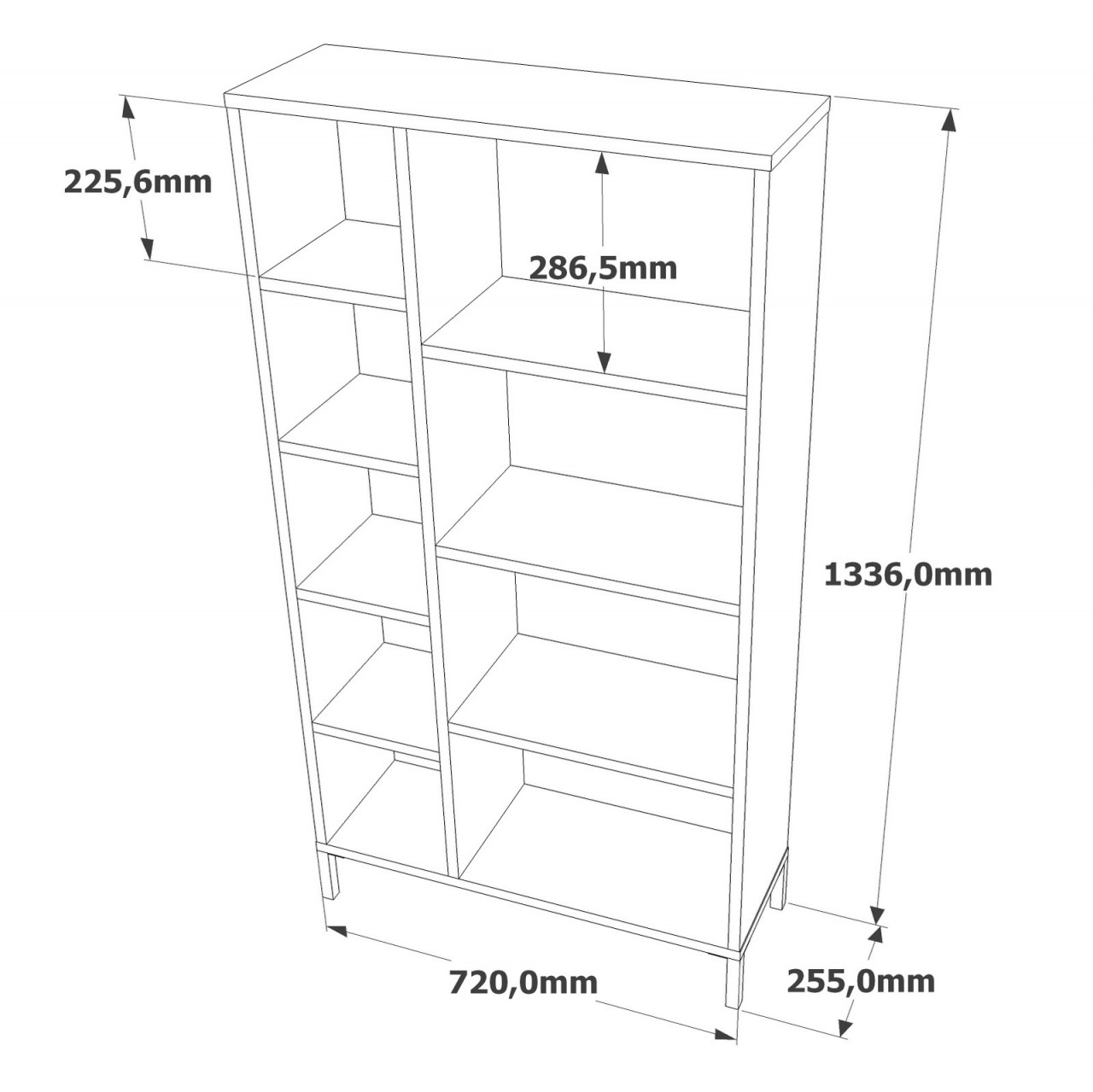 Poze Raft de carti RL3-AA pin / antracit