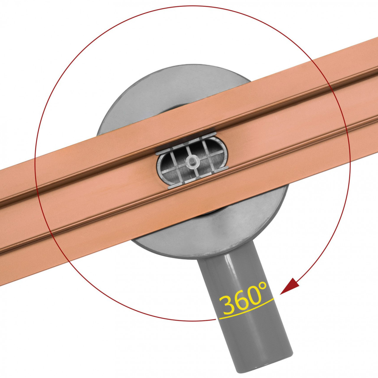 Poze Rigola dus Neo Slim Pro cupru periat 60