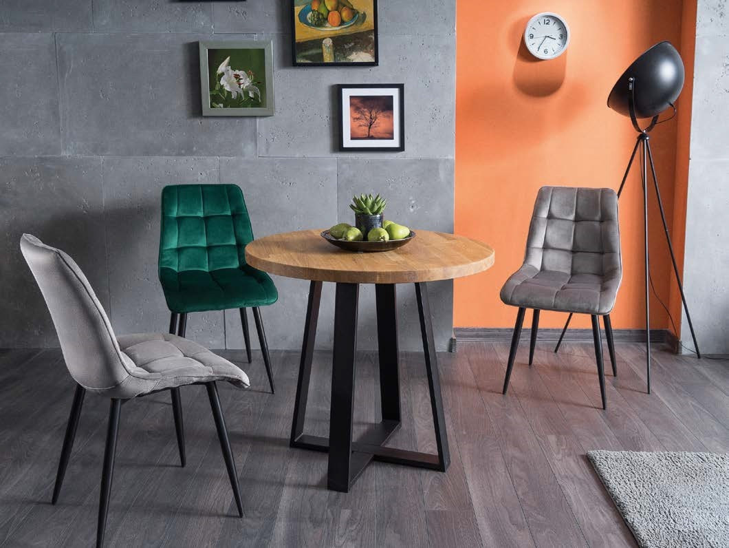 Poze Scaun Chic velvet verde/negru Blu78
