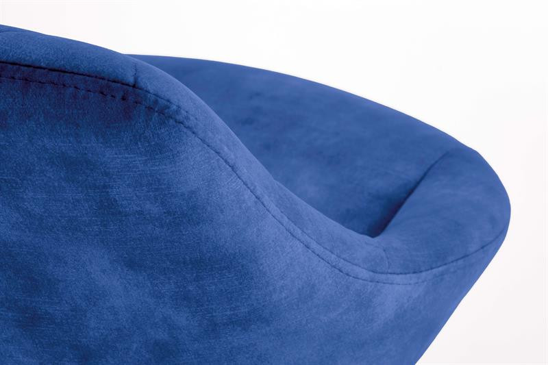 Poze Scaun de bar H-102 velvet bleumarin