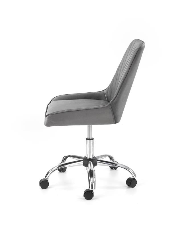 Poze Scaun de birou Rico Velvet gri – H91 cm