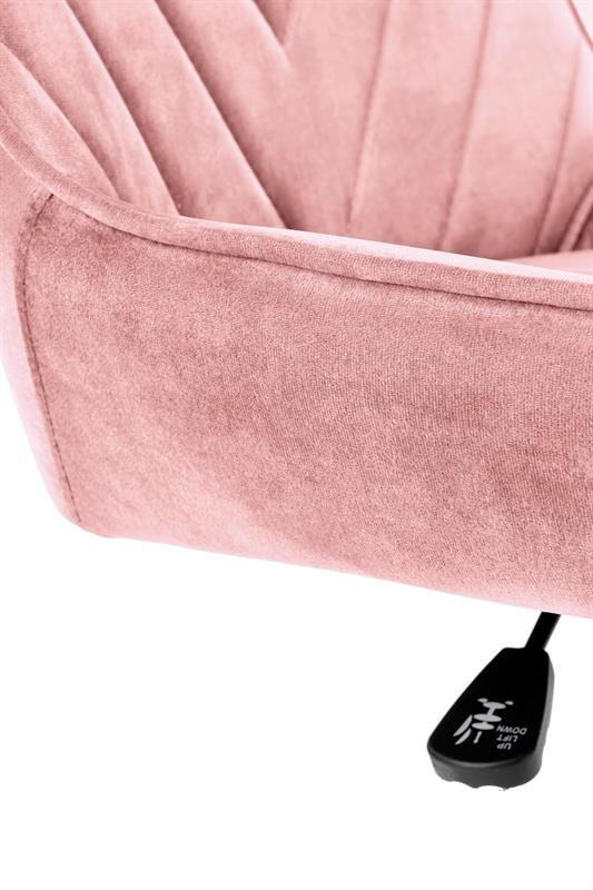 Poze Scaun de birou Rico Velvet roz – H91 cm