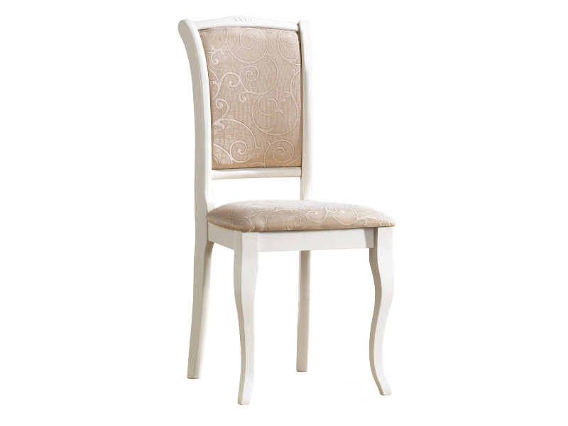 Poze Scaun din lemn masiv crem-ecru OP-SC2 - H 97 cm