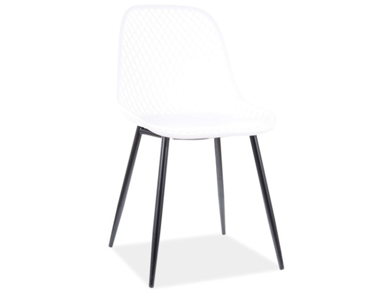 Poze Scaun din plastic si metal Corral A alb – H75 cm