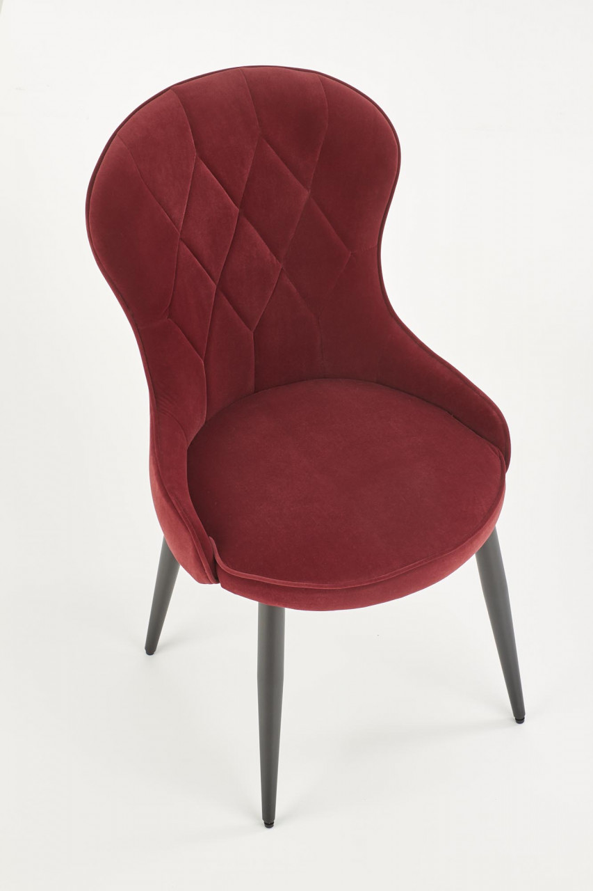 Poze Scaun K366 velvet rosu inchis