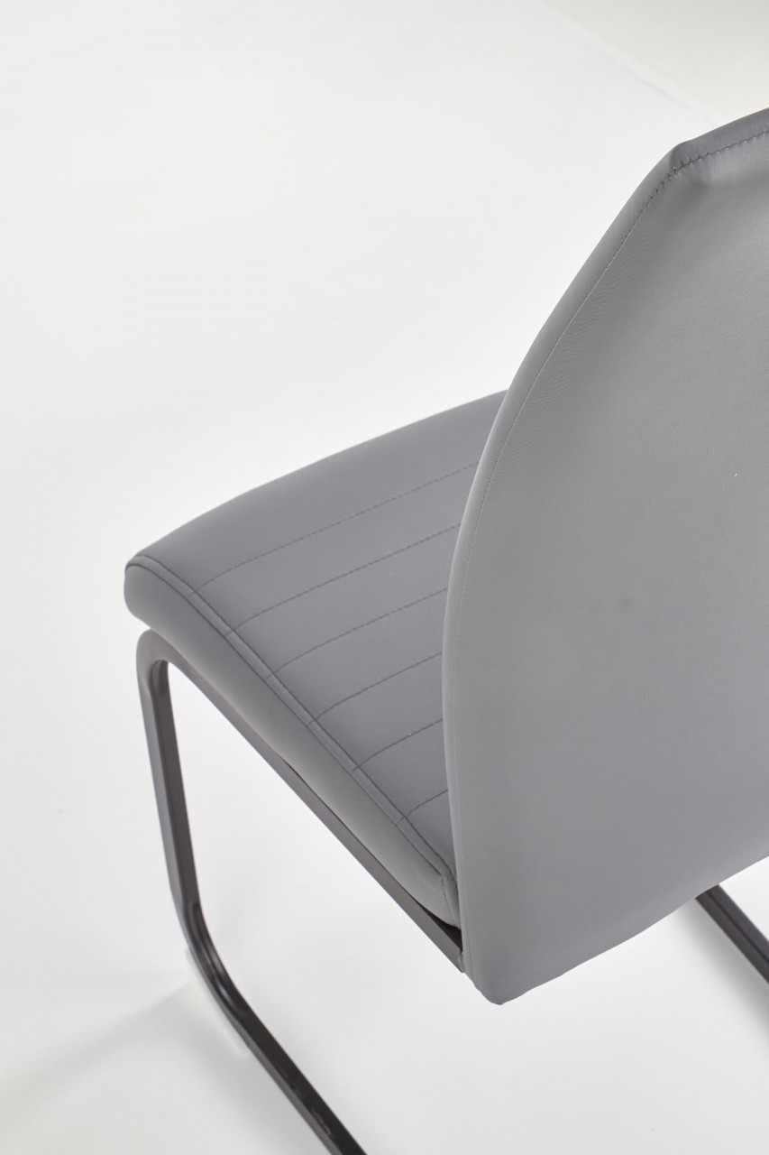 Poze Scaun K371 piele ecologica gri