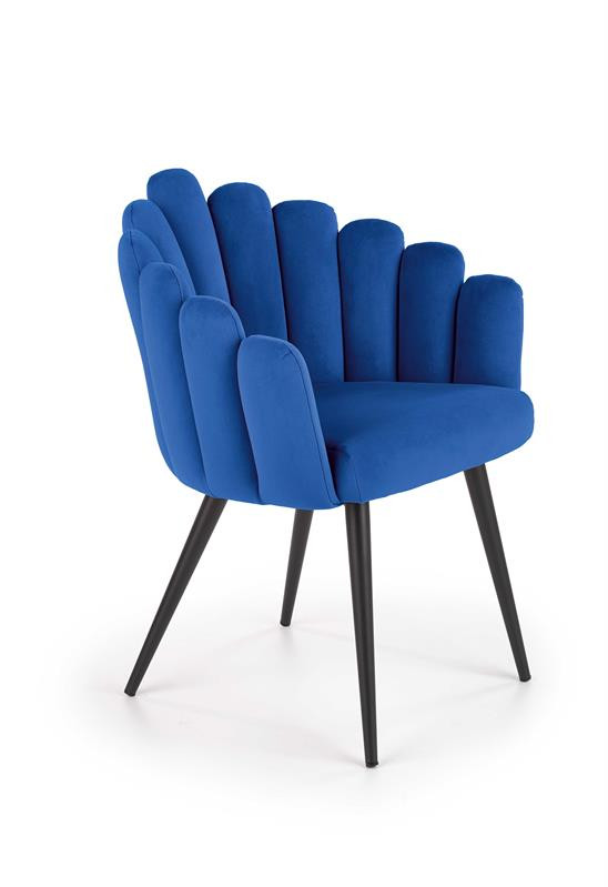 Poze Scaun K410 velvet bleumarin – H85