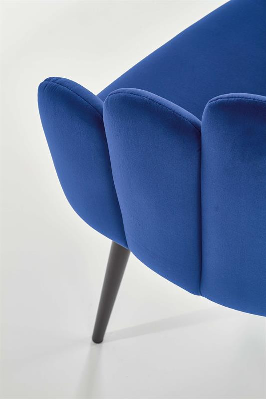 Poze Scaun K410 velvet bleumarin – H85