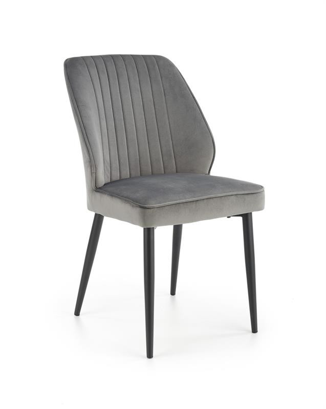 Poze Scaun K432 Velvet Gri – l48 x A57 x H85 cm