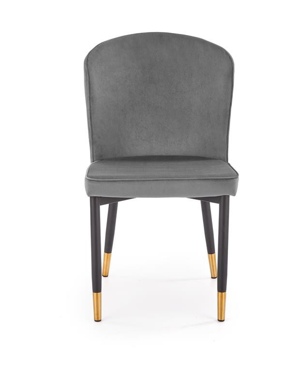 Poze Scaun K446 Velvet Gri – l51 x A55 x h86 cm