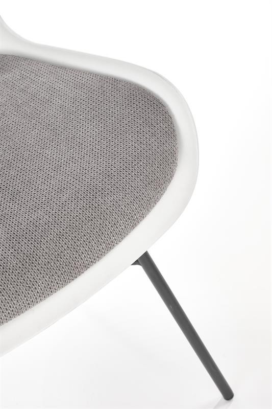 Poze Scaun K488 Alb / Gri - H86 cm