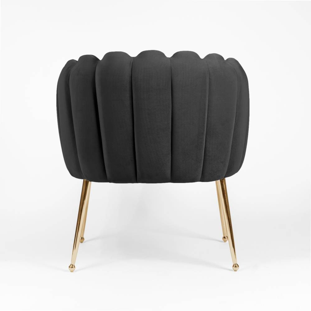 Poze Scaun Lili negru/gold – H81 cm