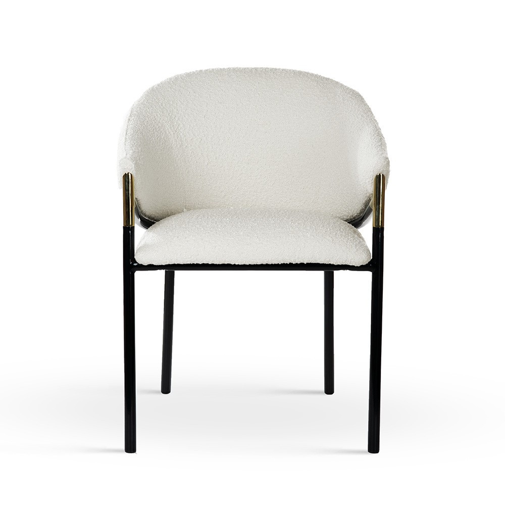 Poze Scaun plusat Fancy bej - H77 cm