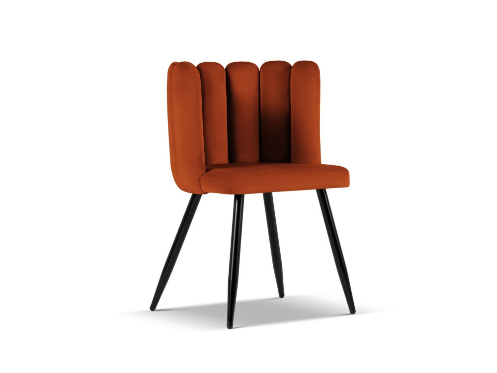 Poze Scaun tapitat cu catifea Evora - H82 cm