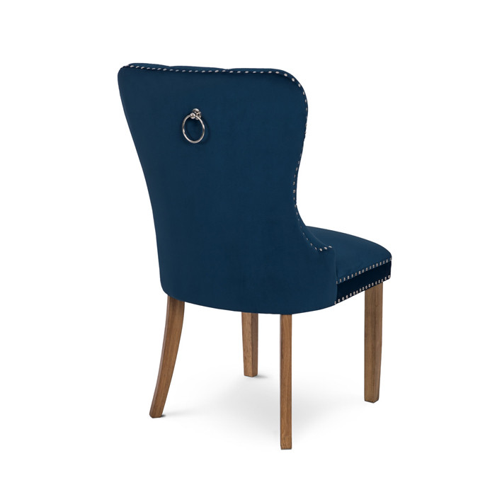 Poze Scaun tapitat Madame natur safir - H 101 cm
