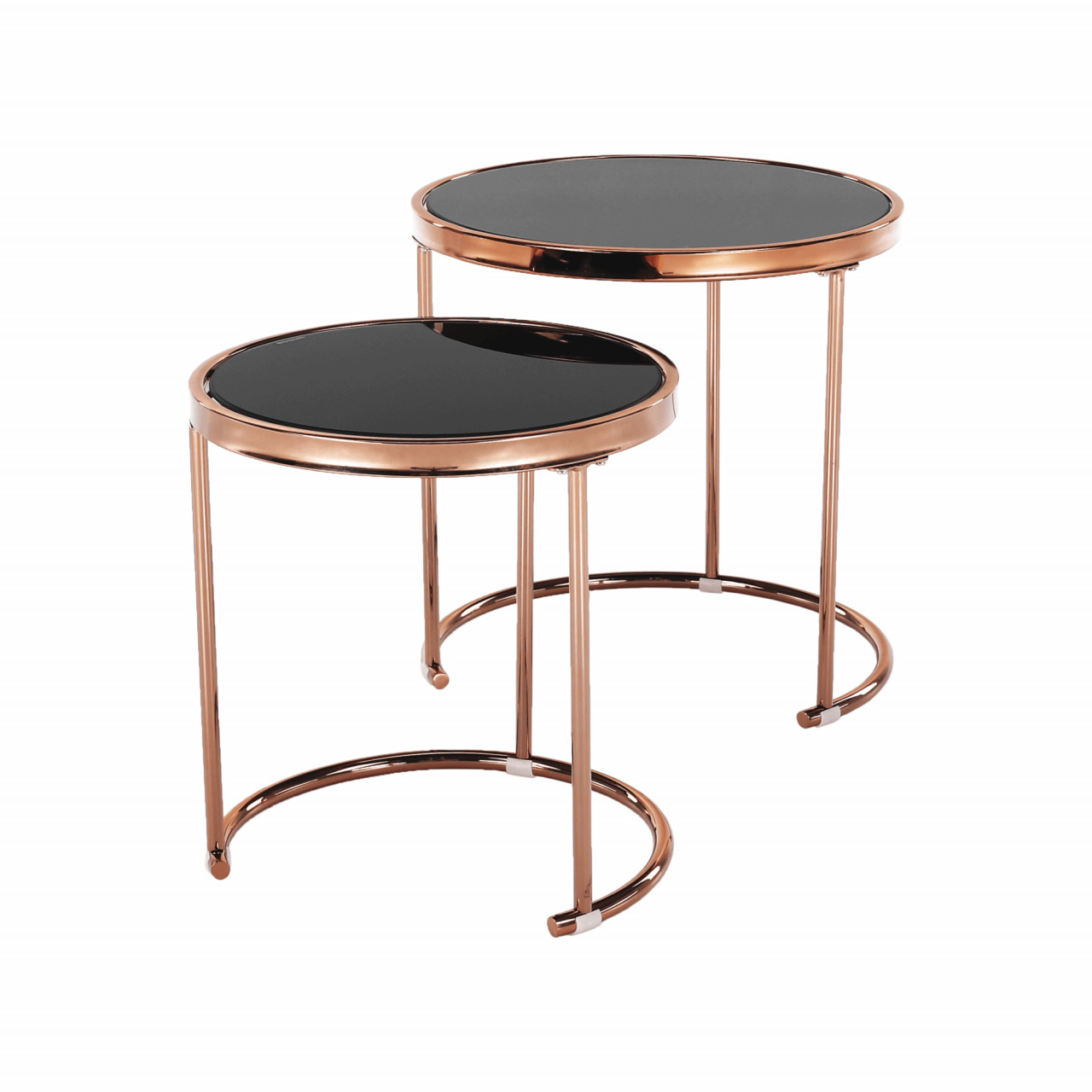 Poze Set 2 masute de cafea MORINO rose gold
