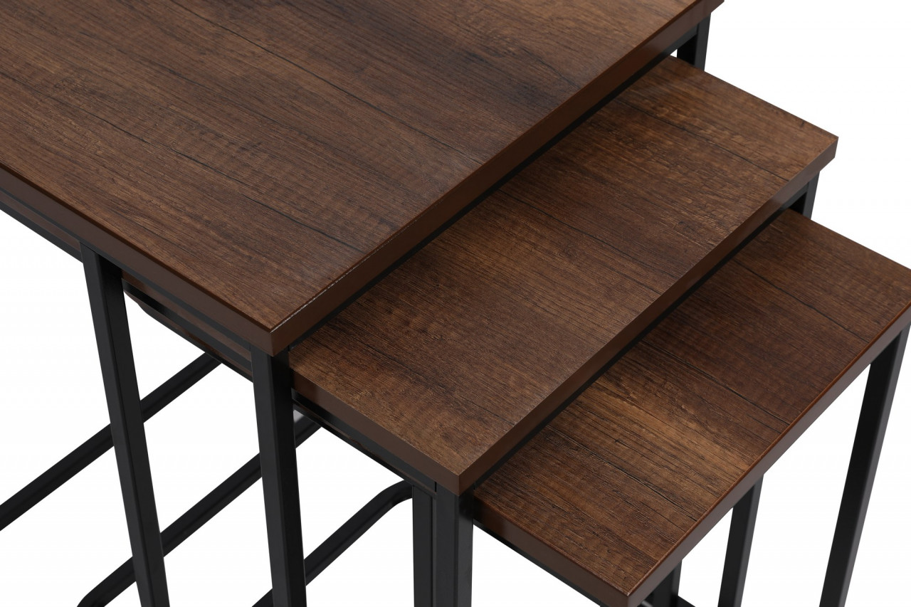 Poze Set 3 mese de cafea Metal Zigon - 9401