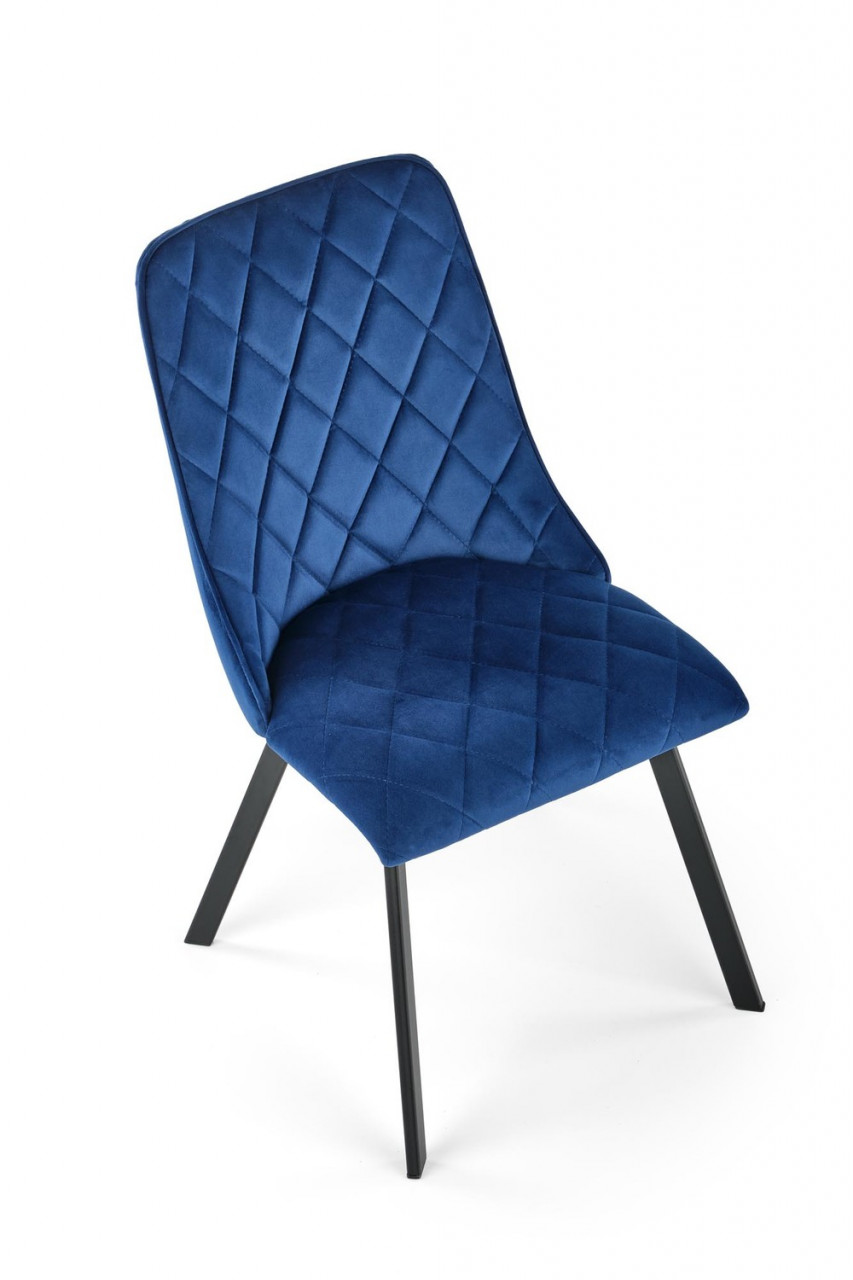 Poze Set masa extensibila Bacardi L160-220 cm + 4 scaune K450 velvet bleumarin