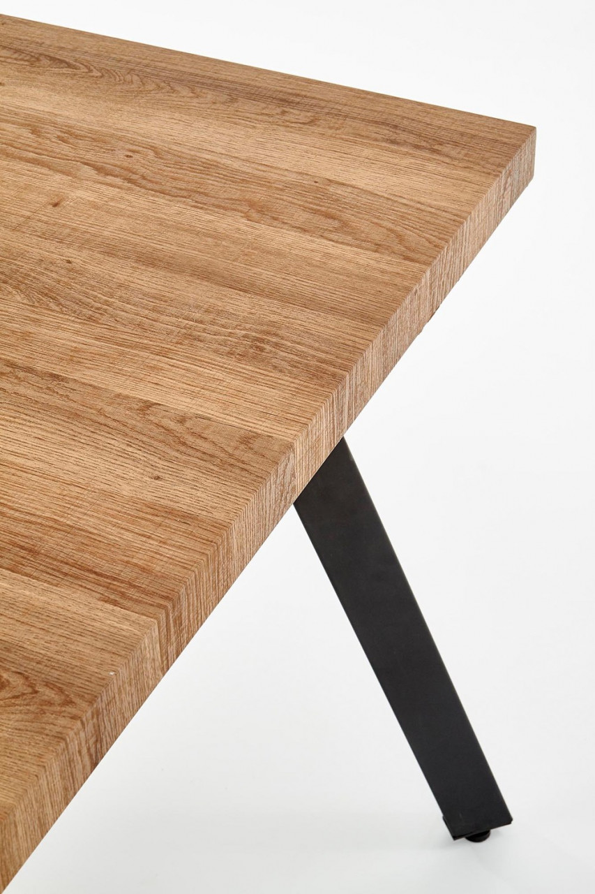 Poze Set masa extensibila Berlin L160-220 cm + 4 scaune K336 ratan natural