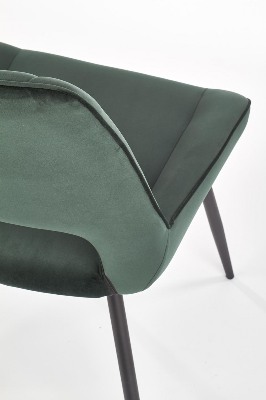 Poze Set masa extensibila Cambell L140-180 + 4 scaune K404 velvet verde