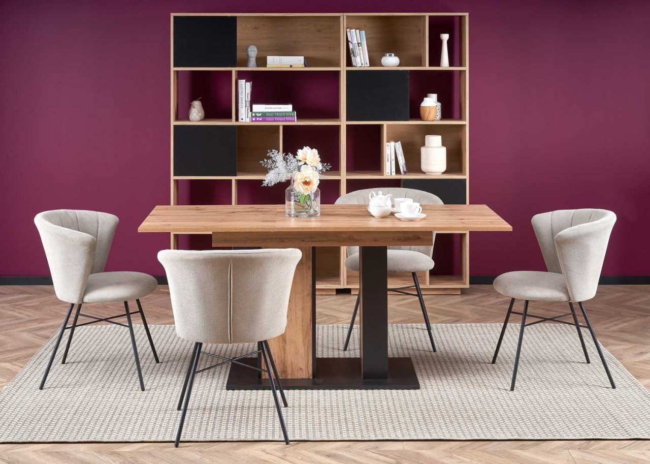 Poze Set masa extensibila Dolomit L130-175 cm + 4 scaune K459 bej