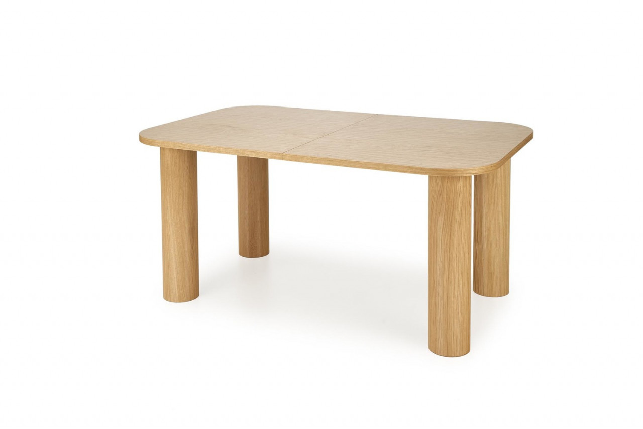 Poze Set masa extensibila Elefante L160-240 cm + 6 scaune Azul 2 stejar natural/gri catifea