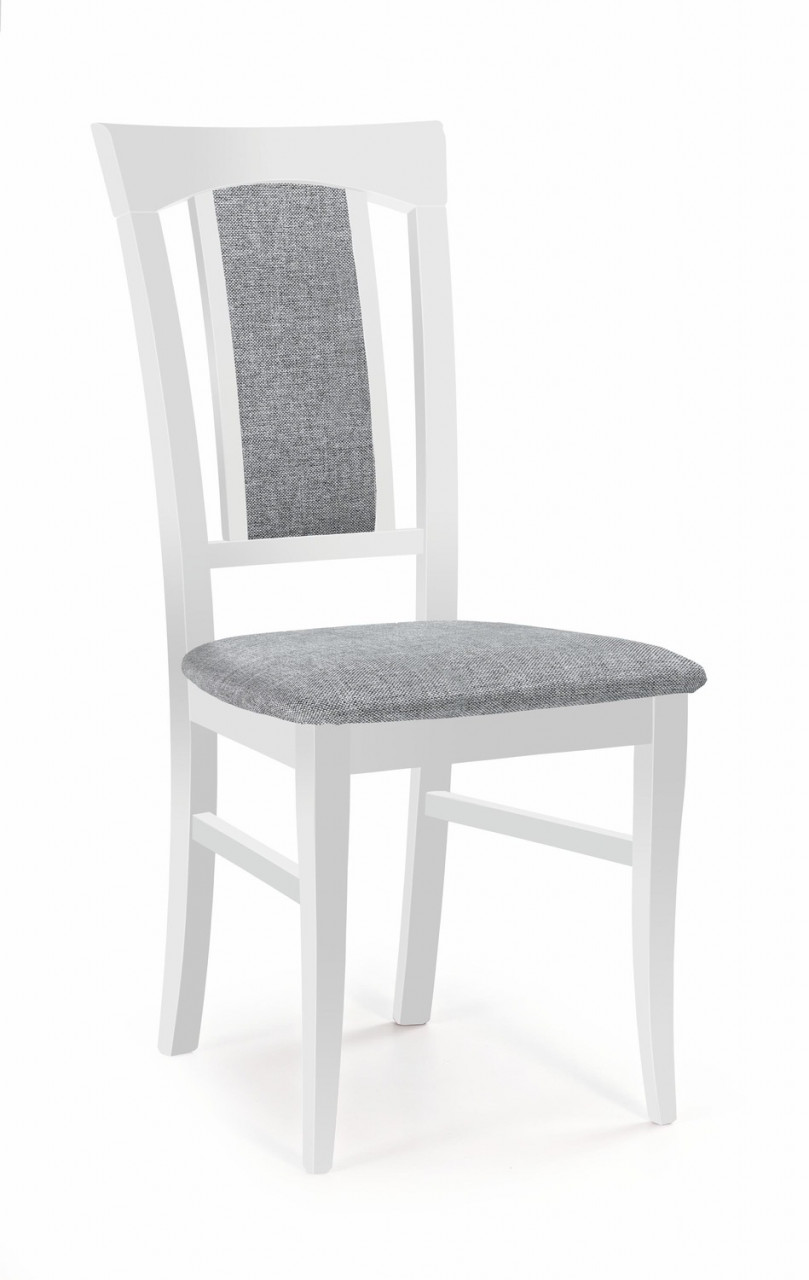 Poze Set masa extensibila Fryderyk alba L160-240 cm + 4 scaune Konrad alb/gri Inari91