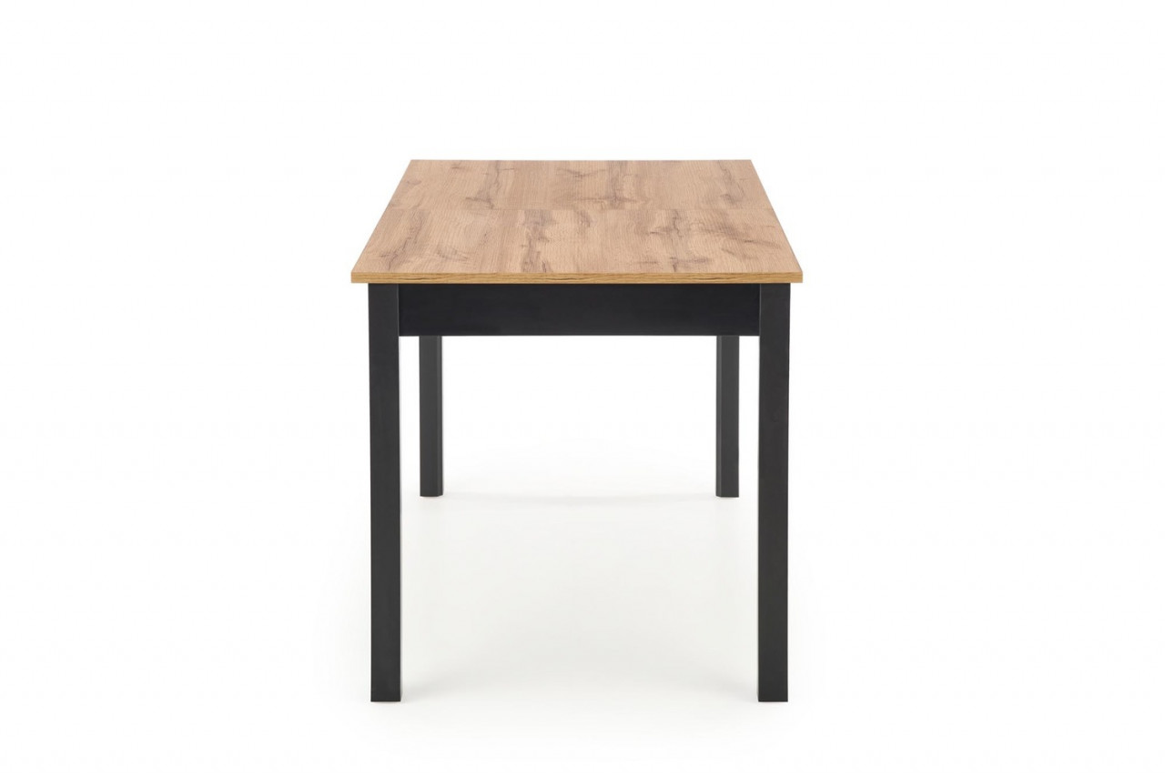 Poze Set masa extensibila Greg L124-168 cm + 4 scaune K401 ratan natural/negru