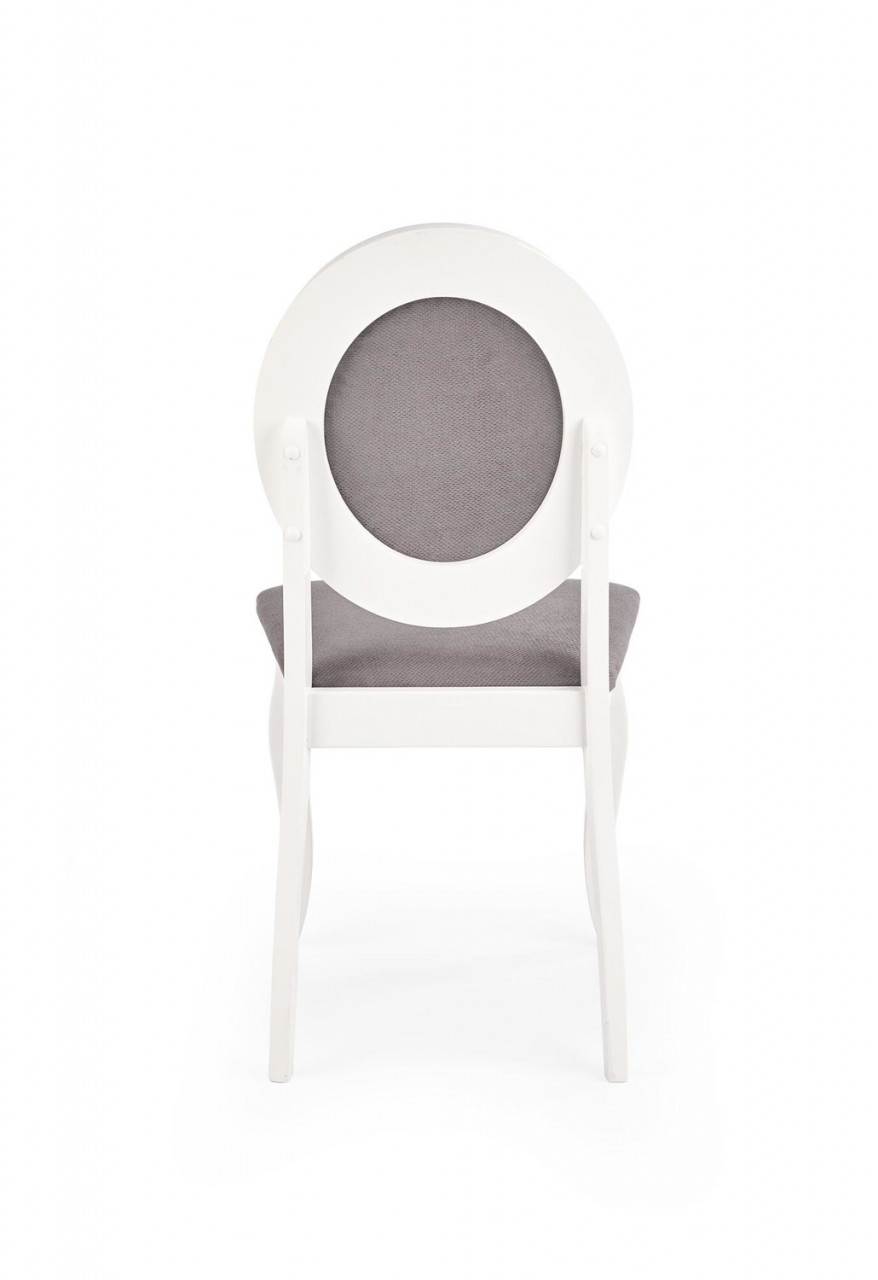 Poze Set masa extensibila Joseph L150-190 cm + 4 scaune Barock gri/alb